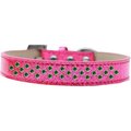 Unconditional Love Sprinkles Ice Cream Emerald Green Crystals Dog CollarPink Size 20 UN851423